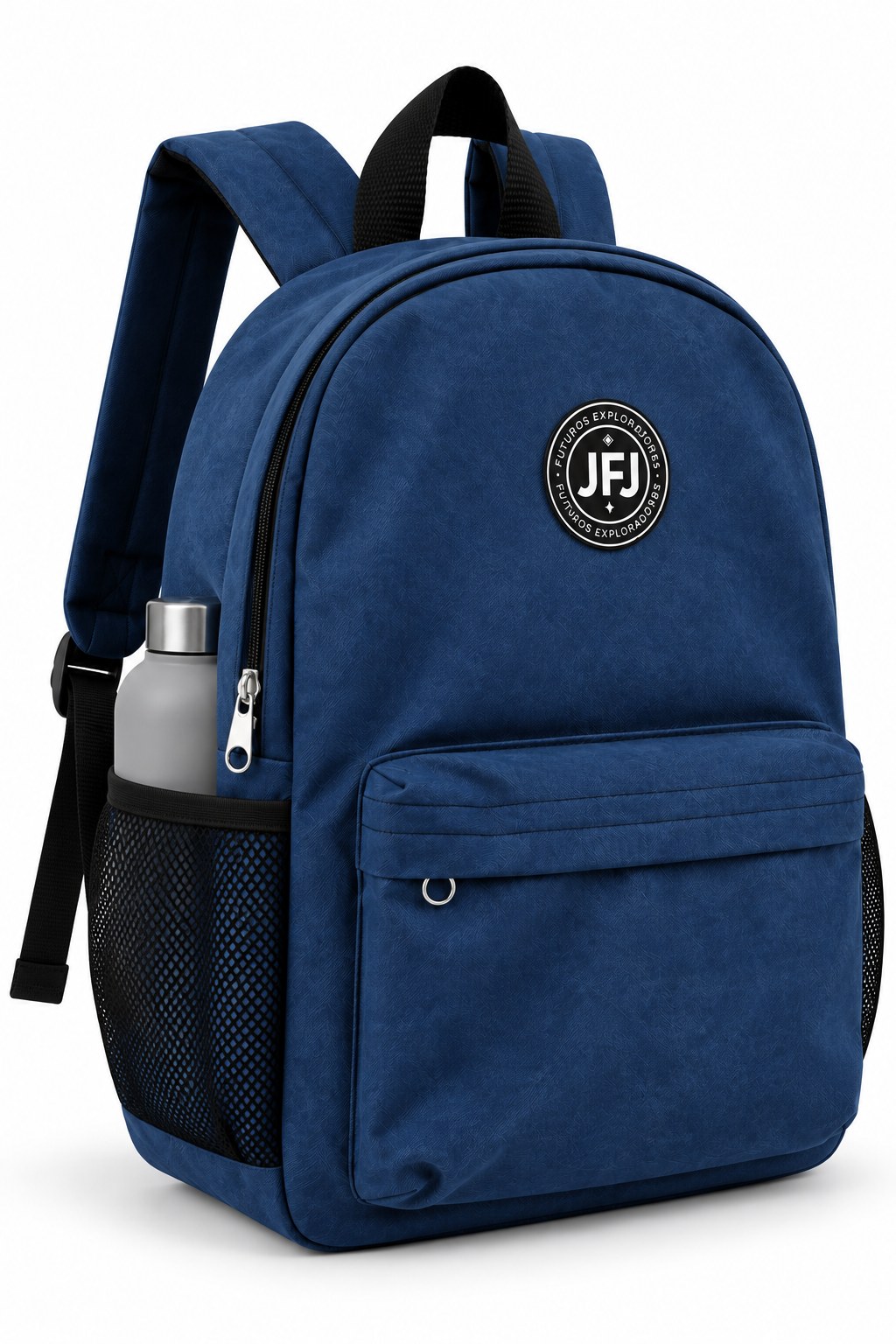 Mochila JFJ azul, tres cuartos